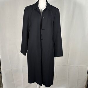 Anne Klein Women's Navy Blue Trench Coat